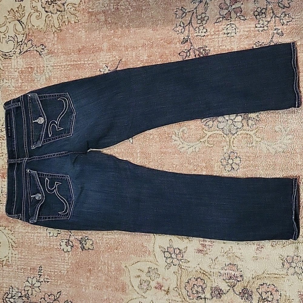 Rock & Republic Kendall Skinny Capri Jeans 6 Dark Blue Wash - Picture 3 of 9